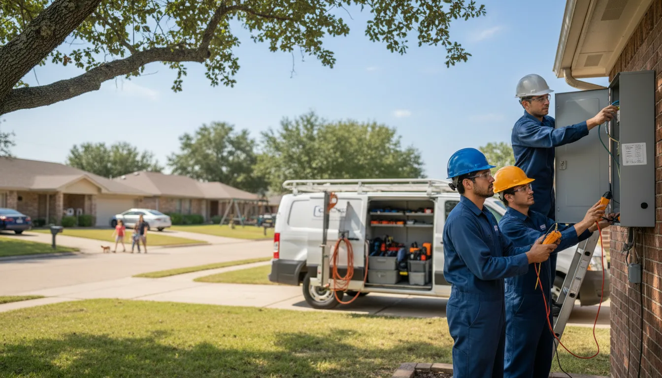 Certified electrician providing emergency electrical services in Webster, MN